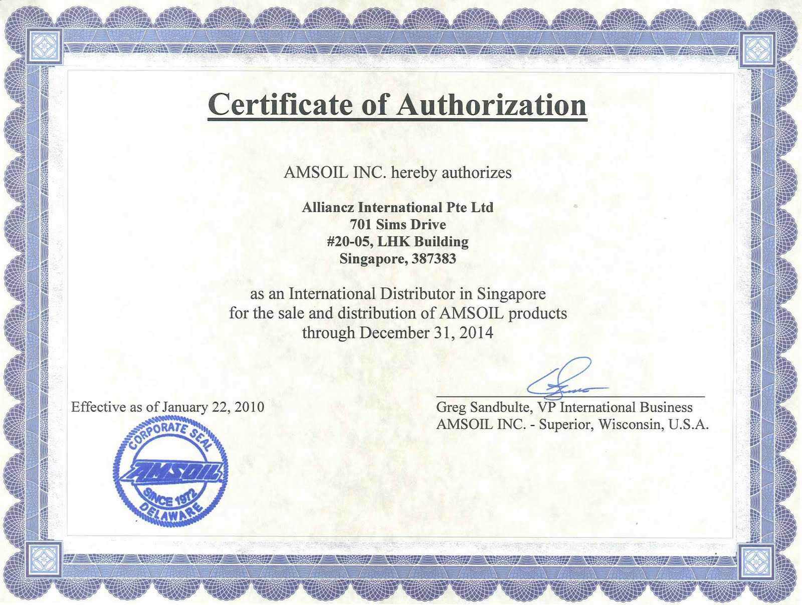 Authorization Certificate Template – Fattimahsyari Inside Certificate Of Authorization Template