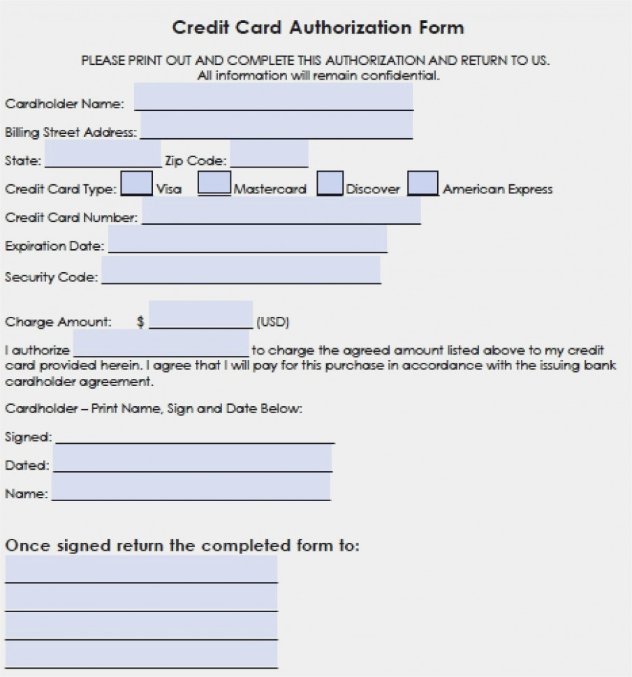 Authorization To Charge Credit Card Template With Authorization To Charge Credit Card Template