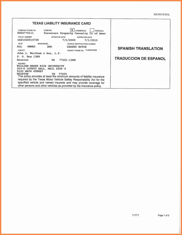 Auto Insurance Card Template Free Download 2 Projects To Regarding