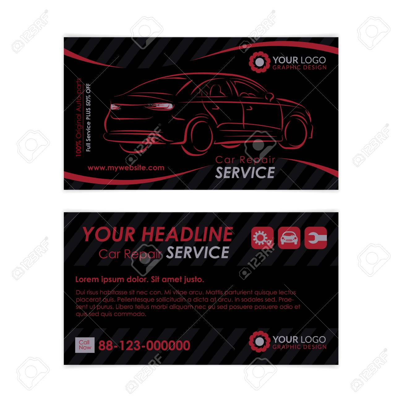 Auto Repair Business Card Template. Create Your Own Business.. Pertaining To Automotive Business Card Templates