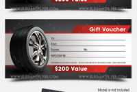 Auto Shop – Premium Gift Certificate Psd Template regarding Automotive Gift Certificate Template