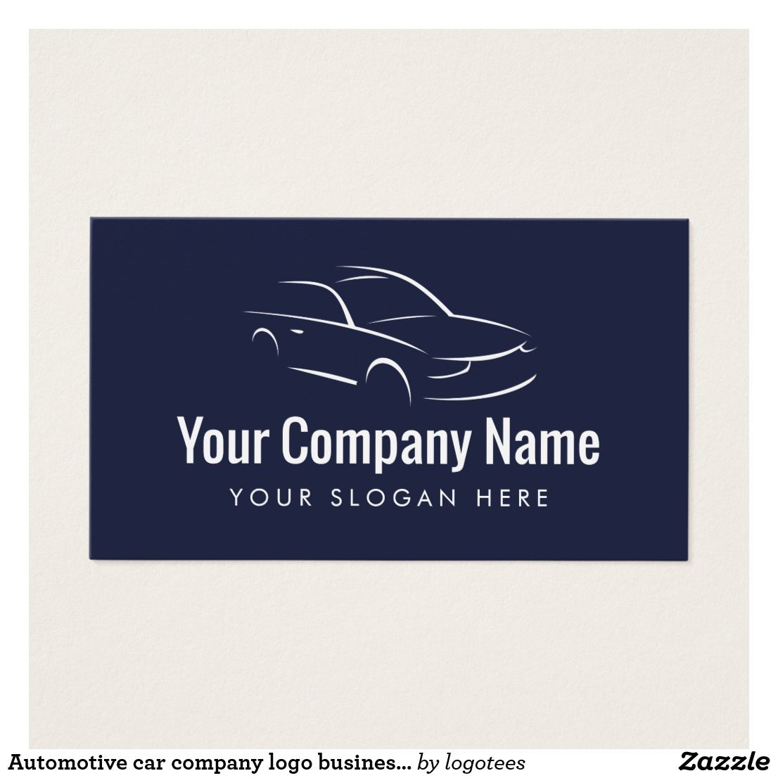 Automotive Car Company Logo Business Card Template | Zazzle With Automotive Business Card Templates