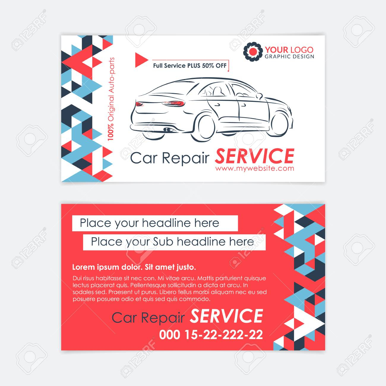 Automotive Service Business Card Template. Car Diagnostics And.. Pertaining To Transport Business Cards Templates Free