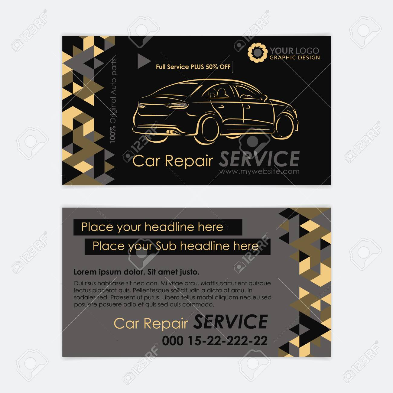 Automotive Service Business Card Template. Car Diagnostics And.. Within Transport Business Cards Templates Free