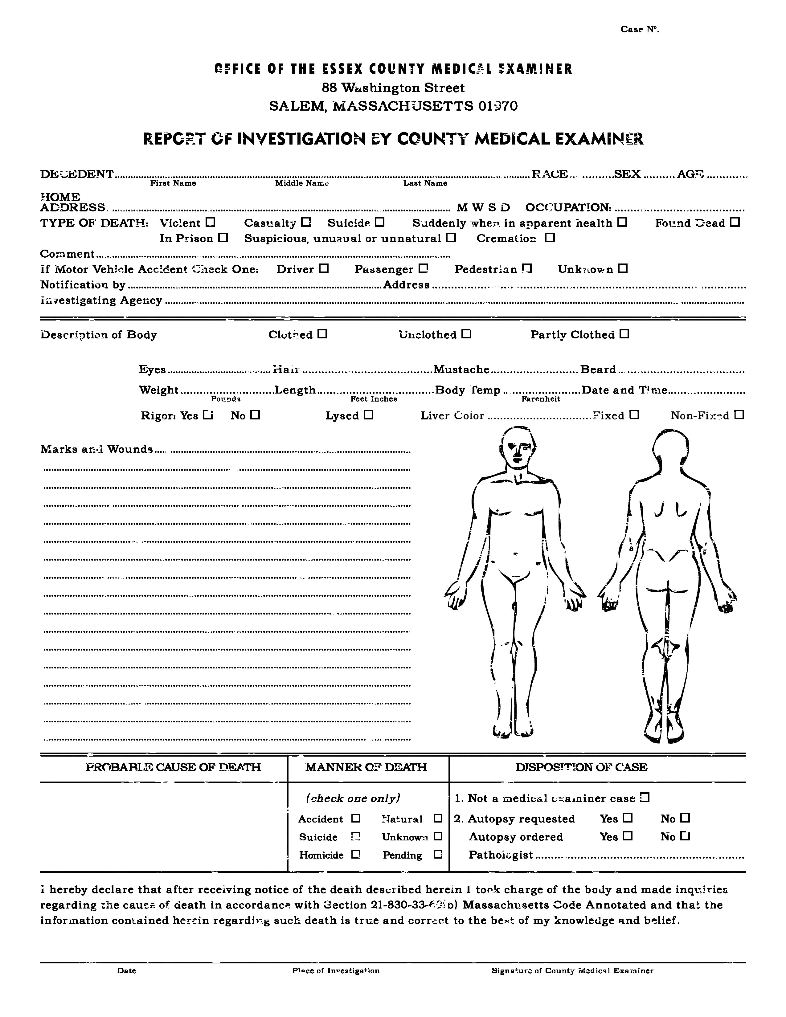 Autopsy Report Template – Atlantaauctionco Within Coroner's Report Template