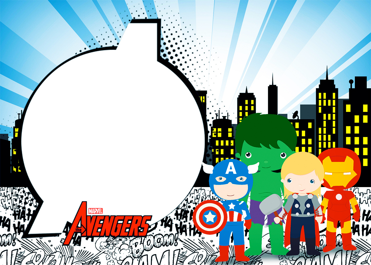 Avengers Chibi Style: Free Printable Invitations. – Oh My With Avengers Birthday Card Template