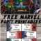 Avengers Printable Invitations Free | Free Printable Intended For Avengers Birthday Card Template