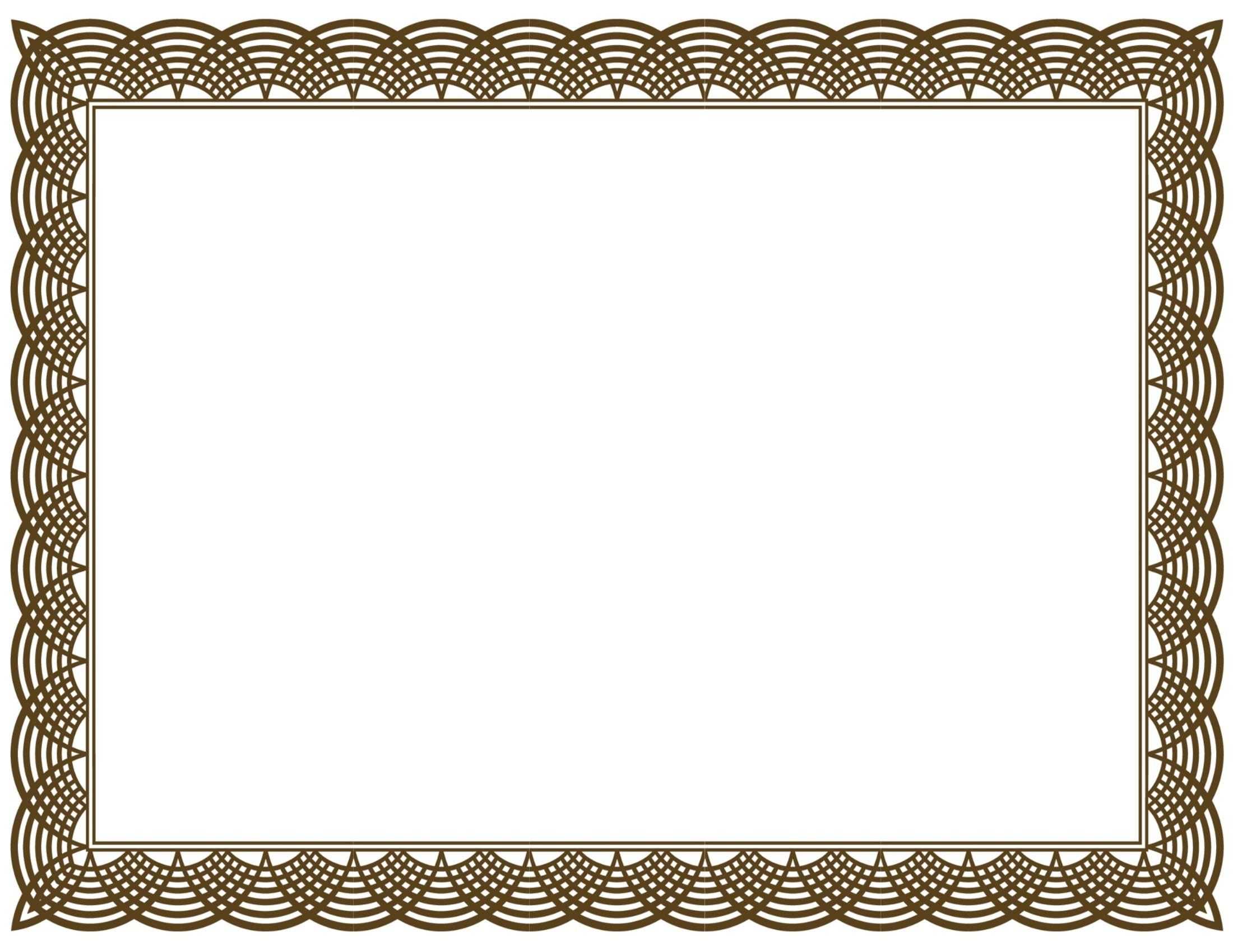 Award Certificate Border Pdf Template In Certificate Border Inside Award Certificate Border Template