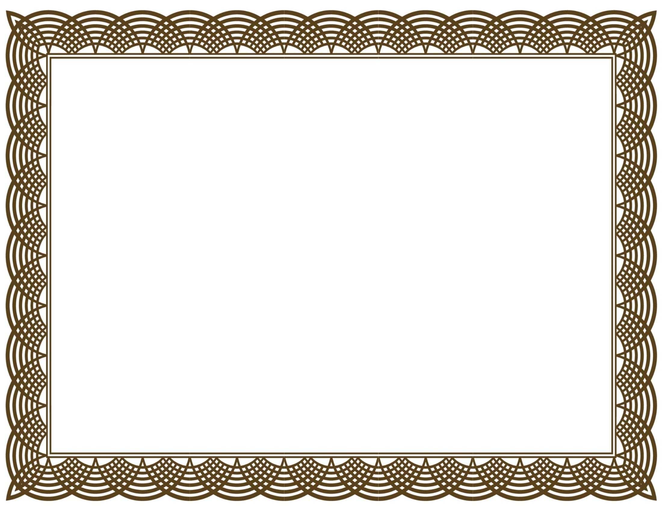 Award Certificate Border Pdf Template In Certificate Border Inside Award Certificate Border Template