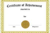 Award Certificate Template Certificate Templates Best Free inside Certificate Of Accomplishment Template Free