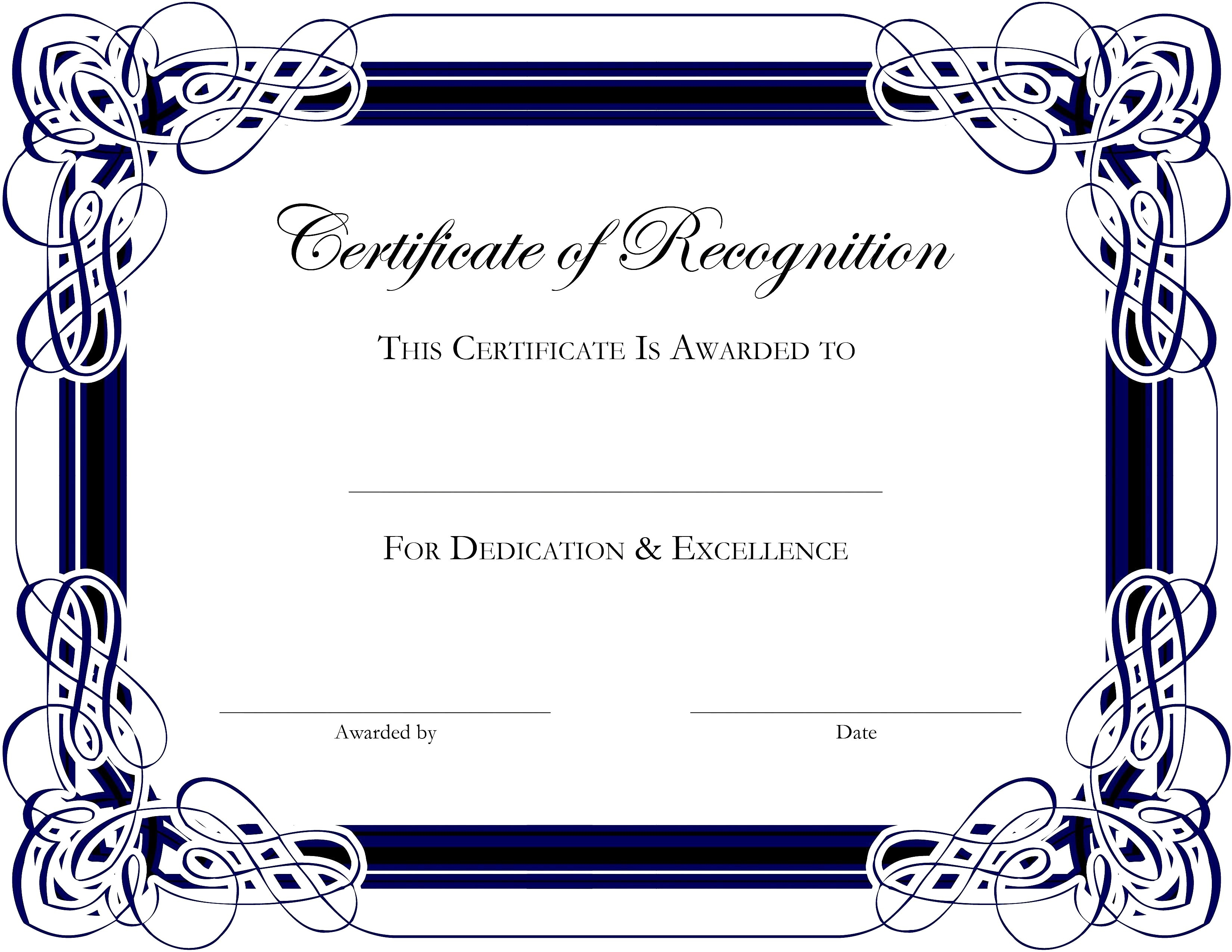 Award Certificate Template Publisher Fresh Award Certificate In Award Certificate Border Template