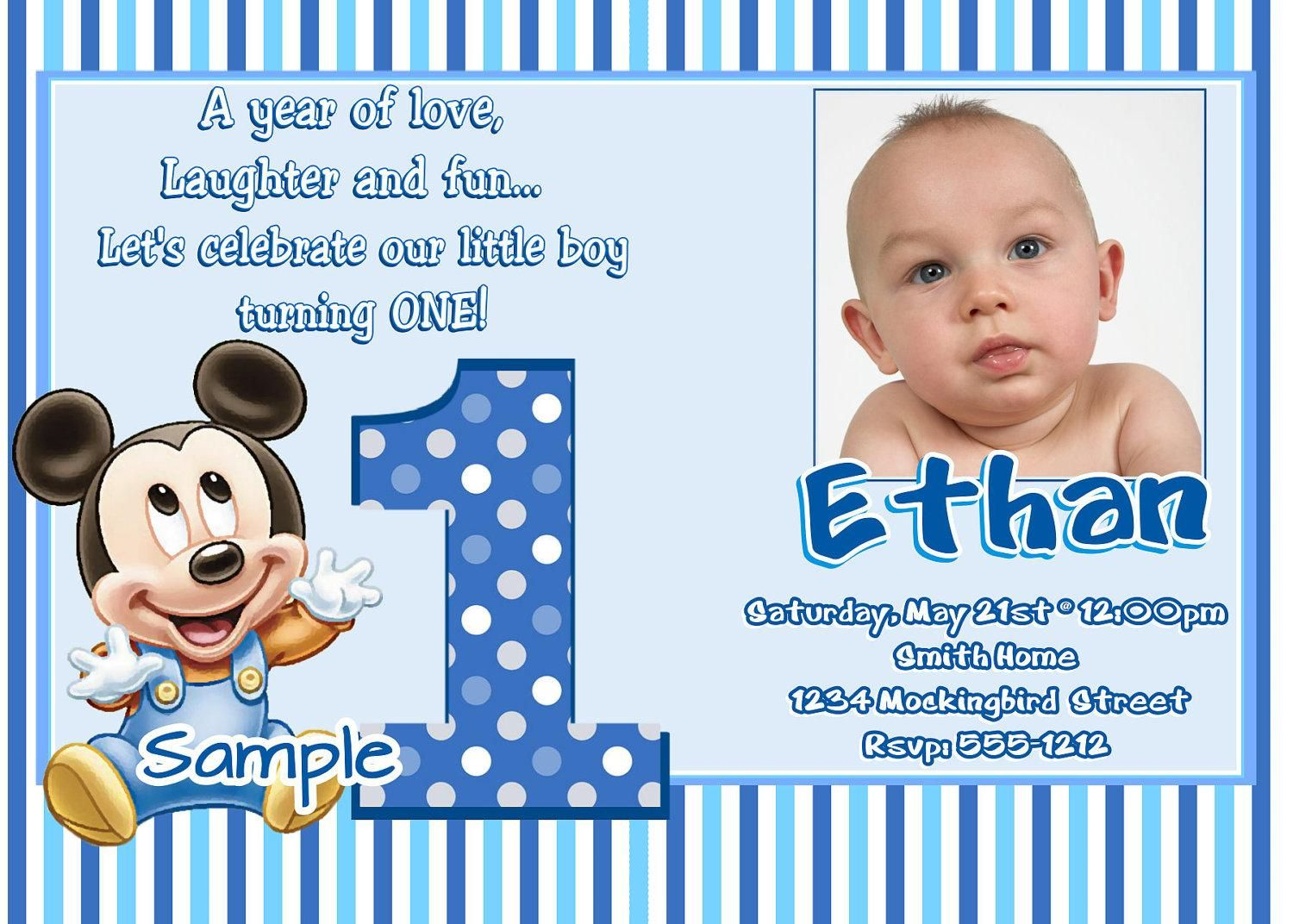 Awesome Best First Birthday Invitation Wording Designs With Regard To First Birthday Invitation Card Template