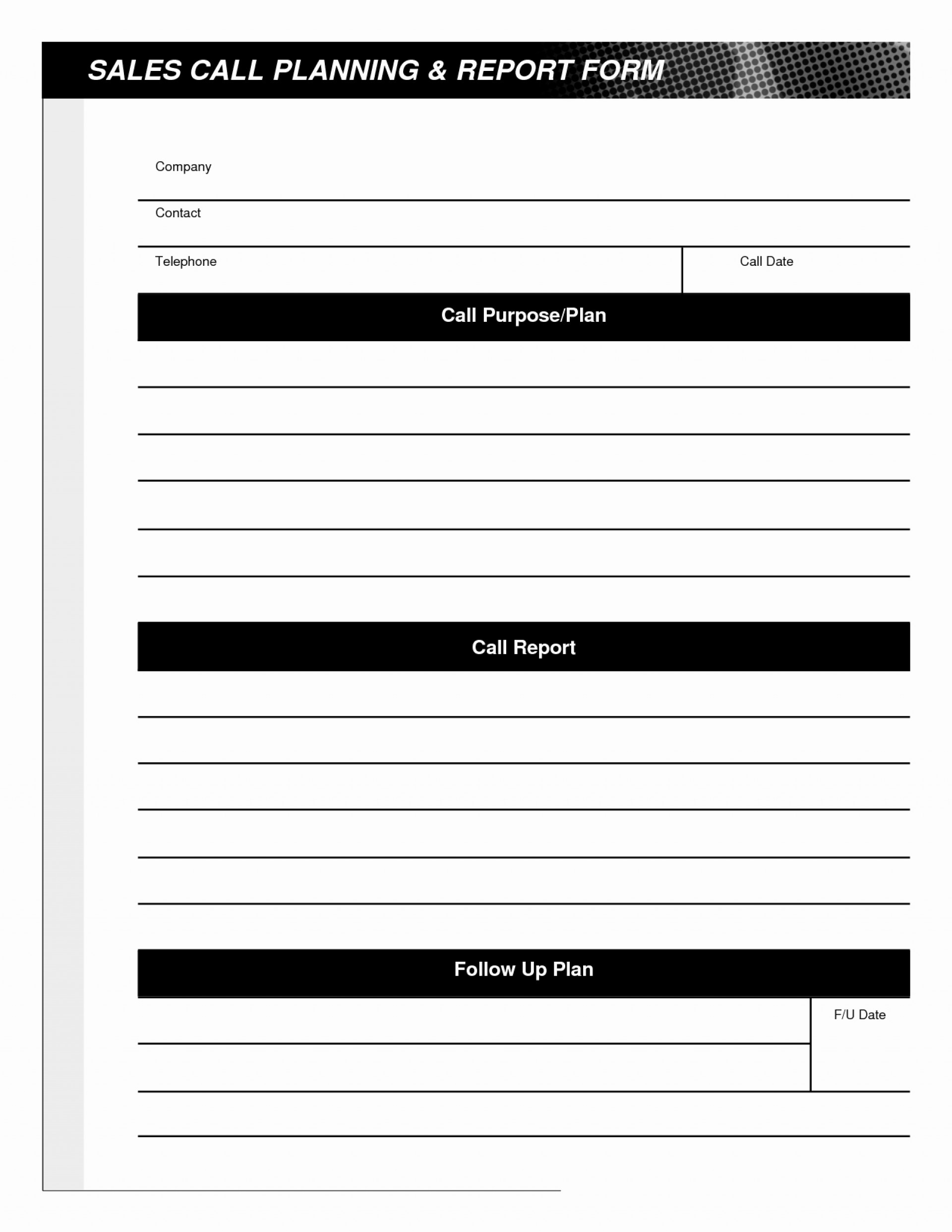 Awesome Sales Calls Report Template Ideas Free Call Throughout Sales Rep Call Report Template