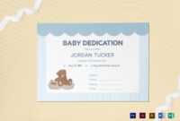 Baby Dedication Certificate Template with Baby Dedication Certificate Template