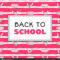Back School Banner Template Vector Pink Girls Concept Pertaining To College Banner Template