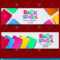 Back To School Colorful Text Banner Template With Stationary Within Classroom Banner Template