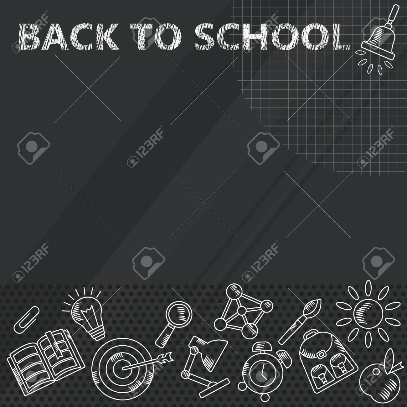 Back To School. Whiteboard In Classroom Poster And Banner Template.. With Regard To Classroom Banner Template