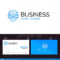 Badge, Club, Emblem, Shield, Sport Blue Business Logo And Inside Shield Id Card Template
