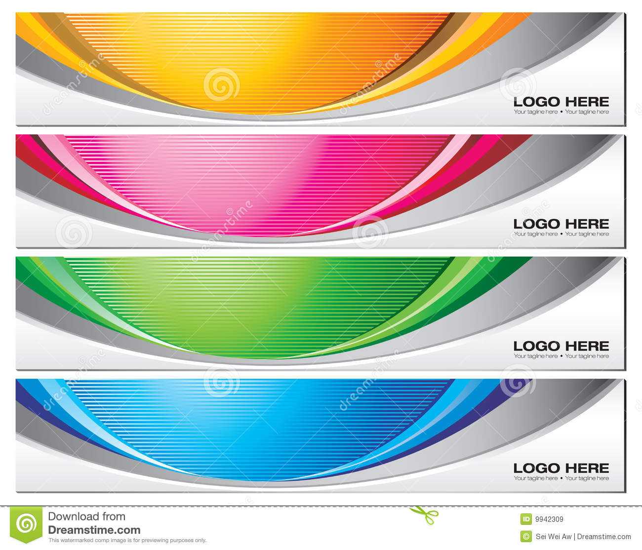 Banner Templates Stock Vector. Illustration Of Vector – 9942309 Throughout Free Website Banner Templates Download