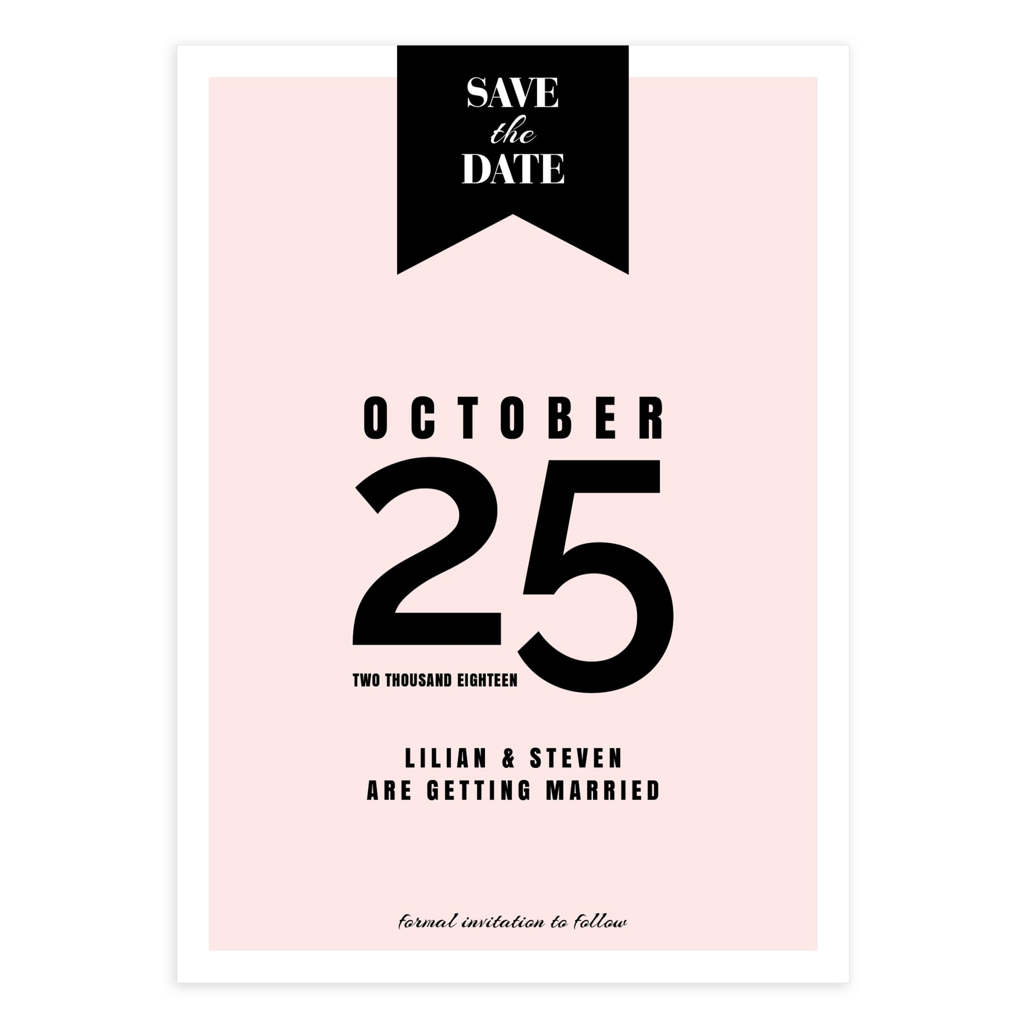 Banner Wedding Save The Date (5X7) Inside Save The Date Banner Template