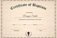 Baptism Certificate Template | Filej | Certificate Templates throughout Baptism Certificate Template Download