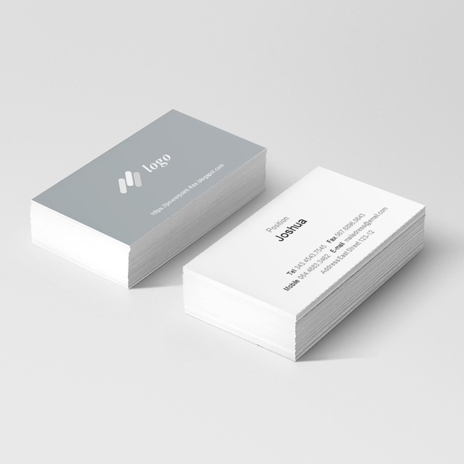 Basic Business Card Powerpoint Templates – Powerpoint Free In Business Card Template Powerpoint Free