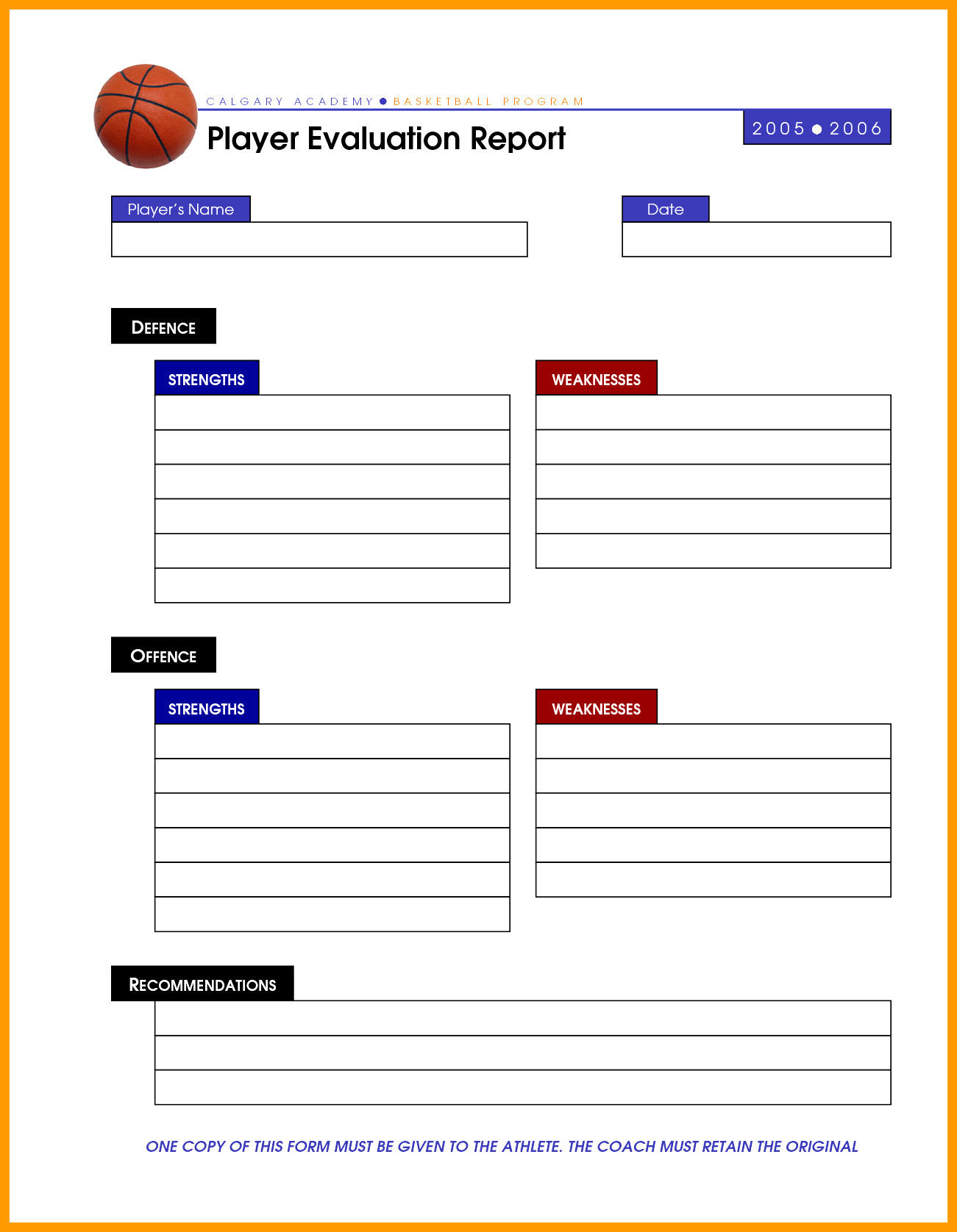 Basketball Player Scouting Report Template Inside Scouting Report Template Basketball