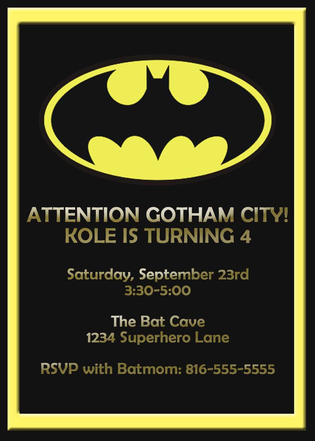 Batman Birthday Card Template - Google Search | Card Shop Throughout Batman Birthday Card Template