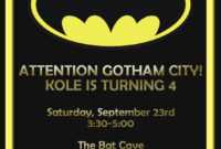 Batman Birthday Card Template - Google Search | Card Shop with Superhero Birthday Card Template