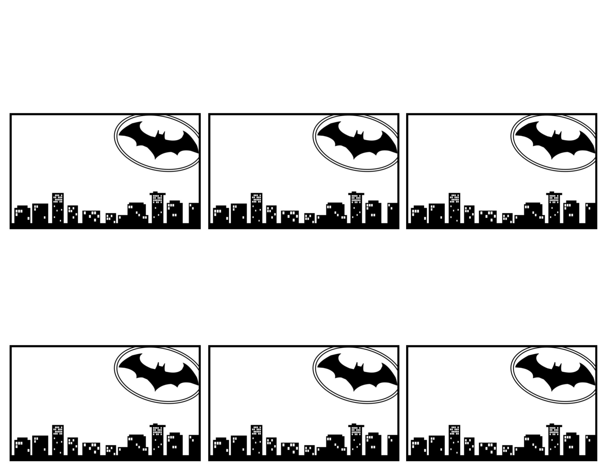 Batman Name Tags Free Printable – Paper Trail Design Pertaining To Batman Birthday Card Template