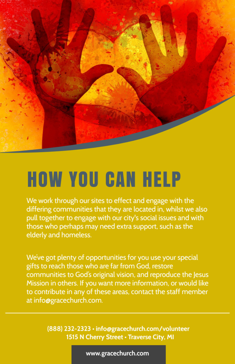 Be A Volunteer Church Flyer Template Regarding Volunteer Brochure Template
