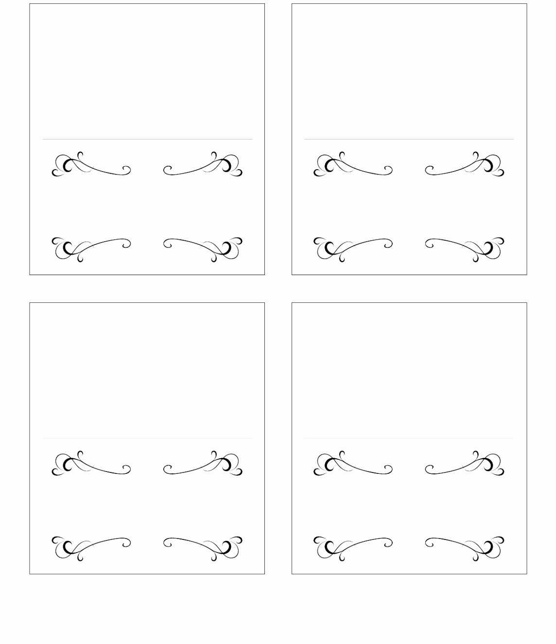 Beautiful 10 Wedding Place Card Templates Free Download In Free Place Card Templates Download