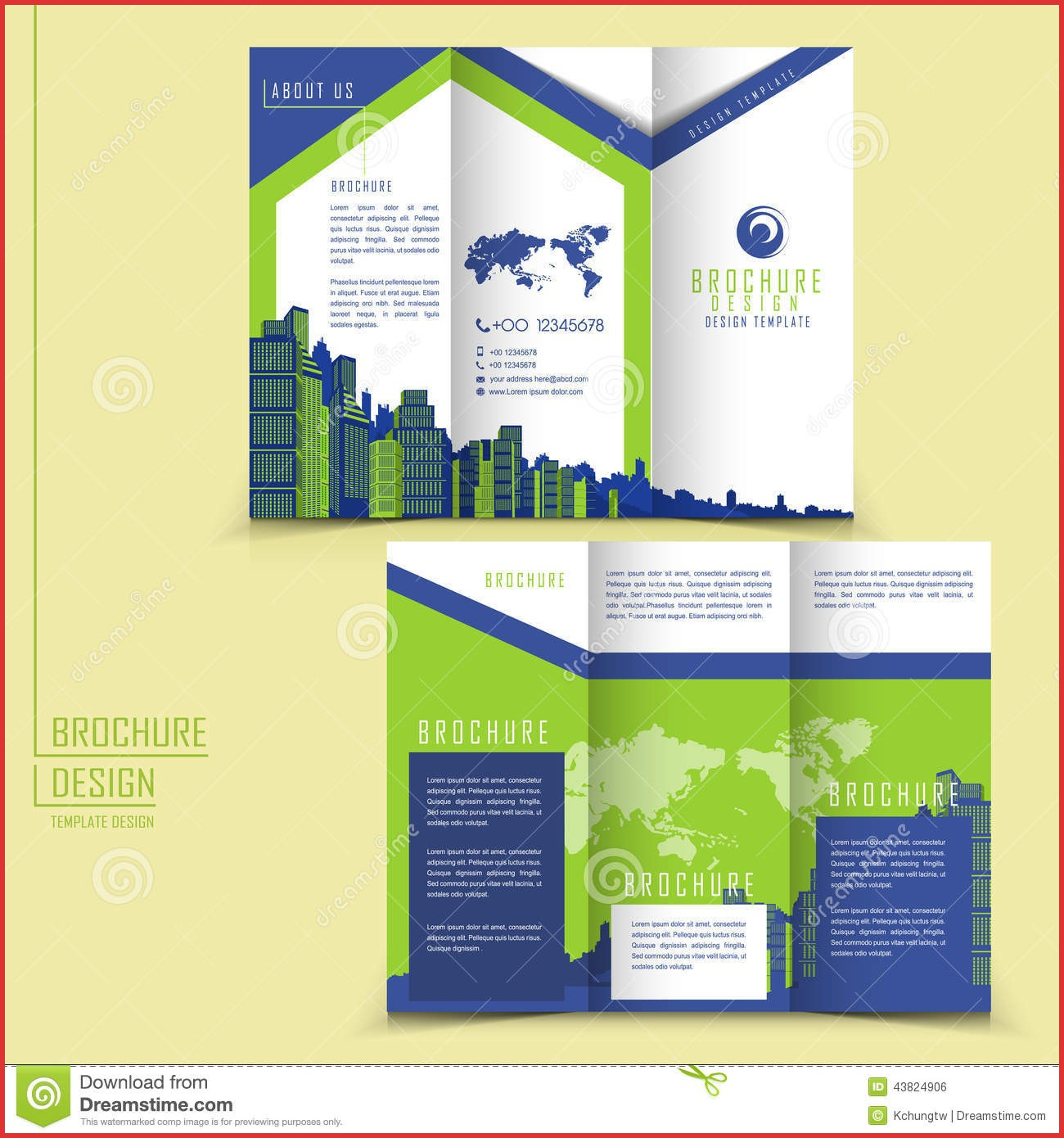 Beautiful 3 Fold Pamphlet Template | Job Latter With Regard To 3 Fold Brochure Template Free Download