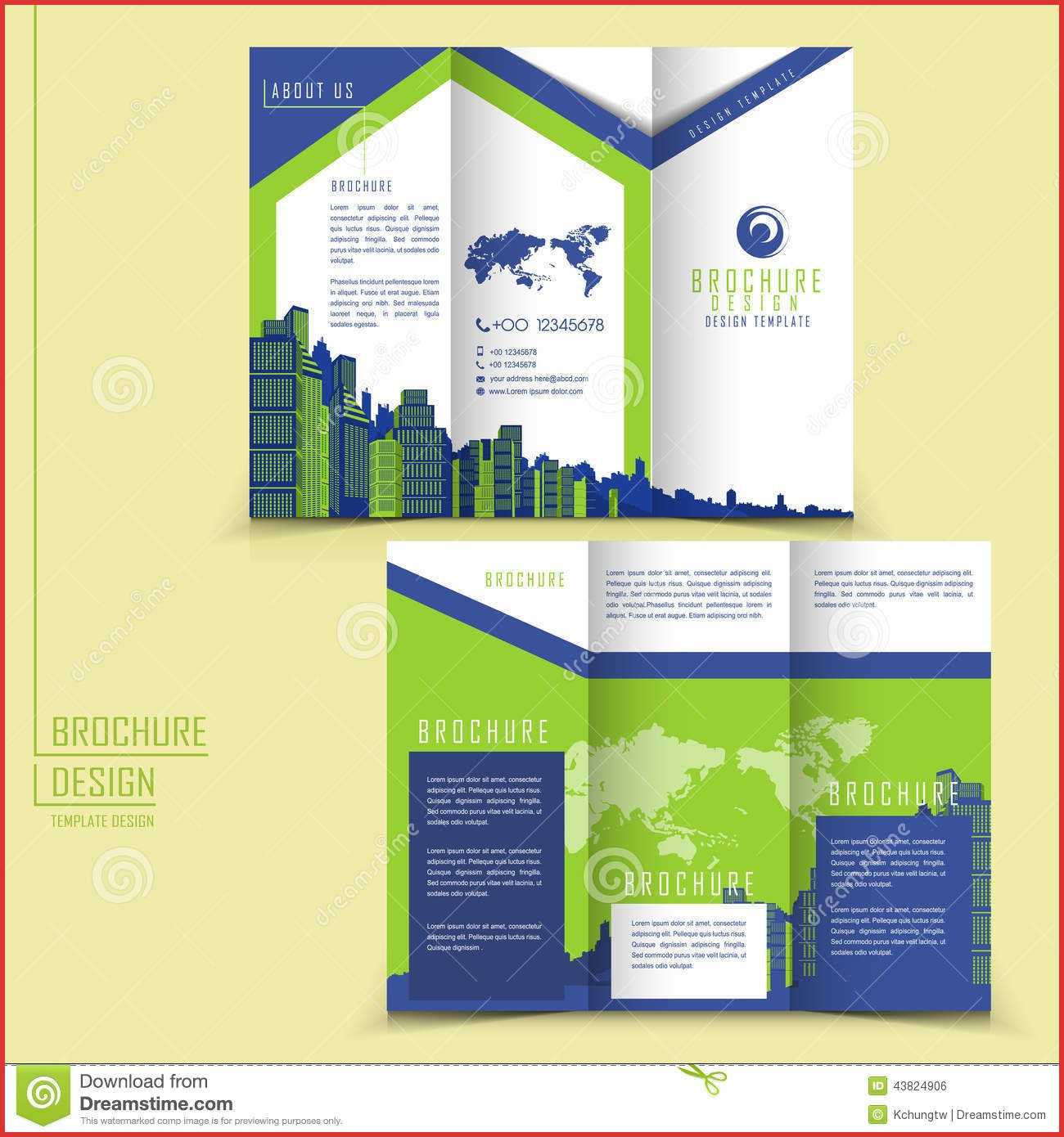 Beautiful 3 Fold Pamphlet Template | Job Latter With Regard To 3 Fold Brochure Template Free Download