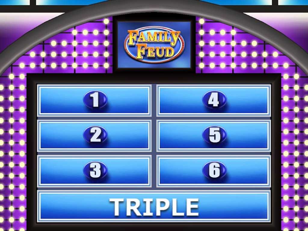 Beautiful Photograph Of Free Family Feud Powerpoint Template Inside Family Feud Game Template Powerpoint Free