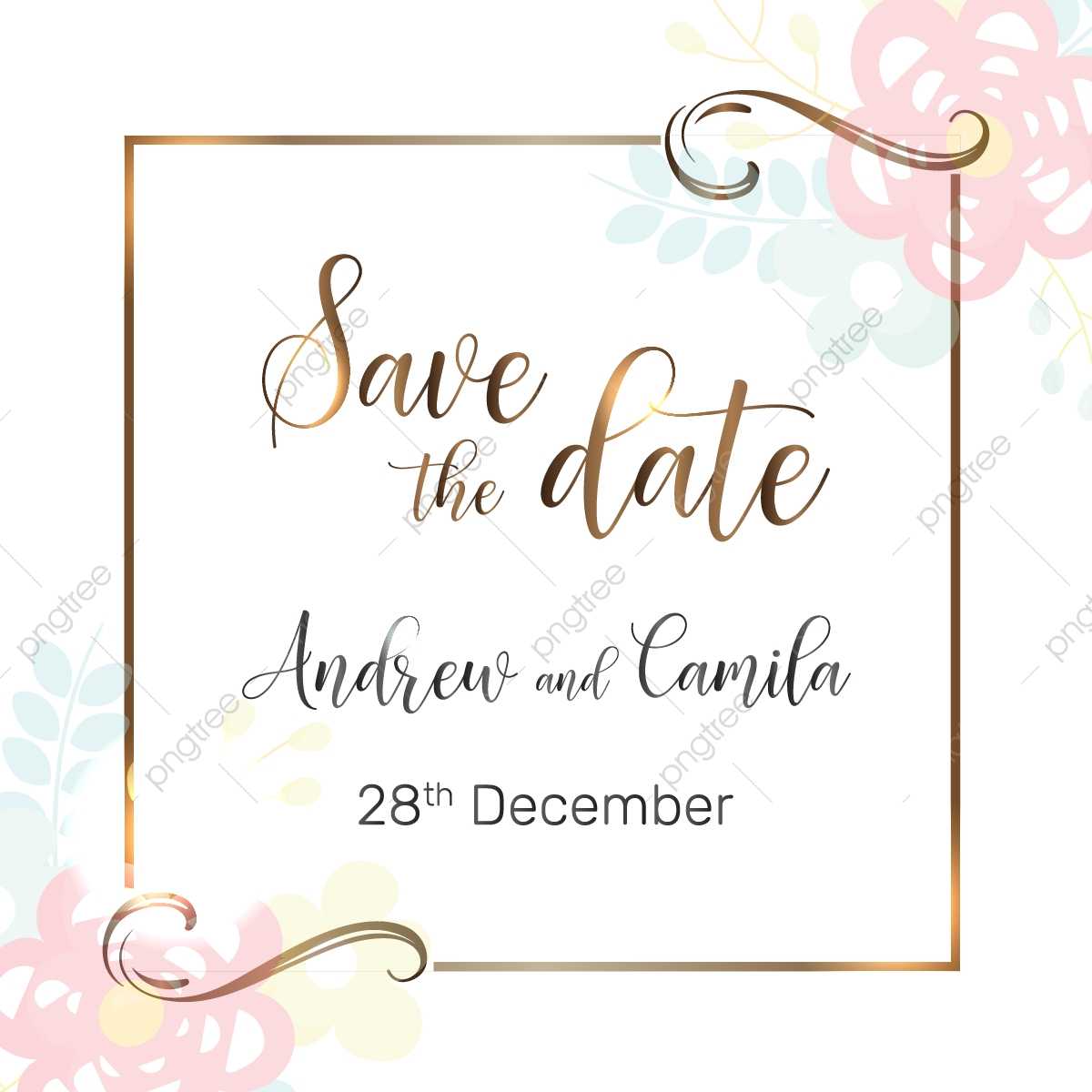 Beautiful Save The Date Wedding Invitation Template Within Save The Date Banner Template