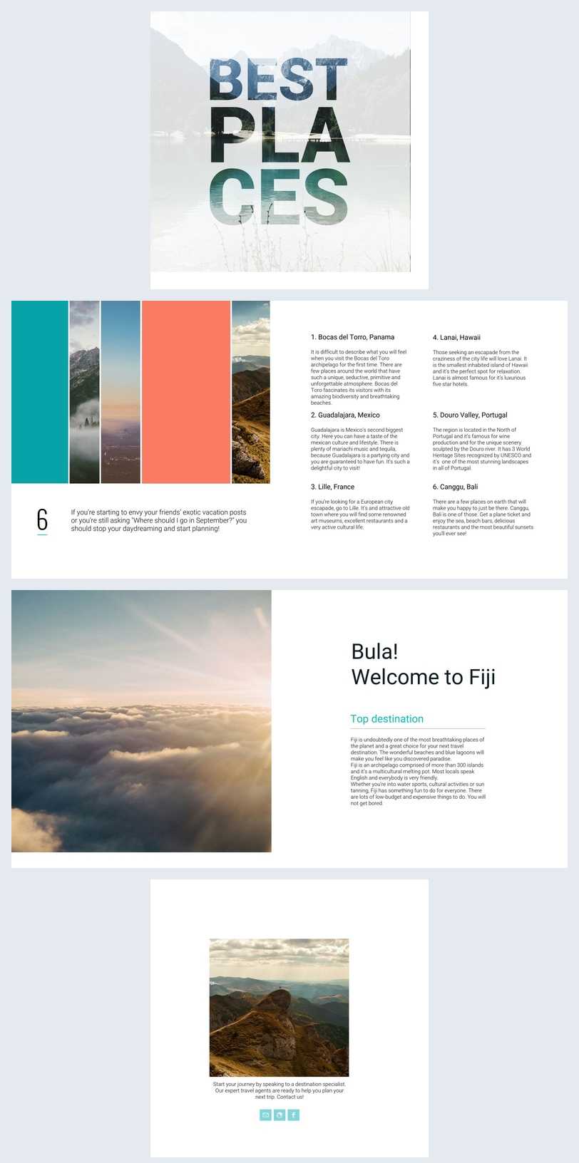 Beautiful Travel Guide Brochure Template - Flipsnack In Travel Guide Brochure Template