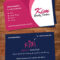 Beauty Parlour Visiting Card Template | Business Card Pertaining To Hair Salon Business Card Template