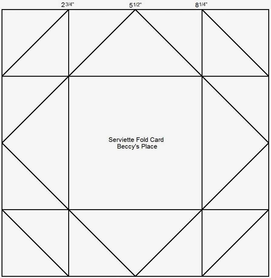 Beccy's Place: Tutorial: Serviette / Napkin Fold Cards With Regard To Fold Out Card Template