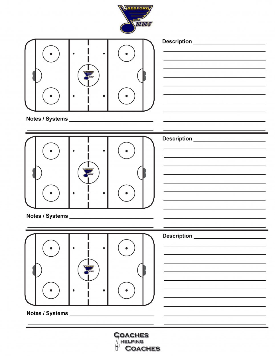 Bedford Minor Hockey Association Hockey Poweredgoalline.ca Intended For Blank Hockey Practice Plan Template