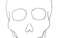 Best Coloring: Day Of The Sugar Skull Blank Template Skulls with Blank Sugar Skull Template