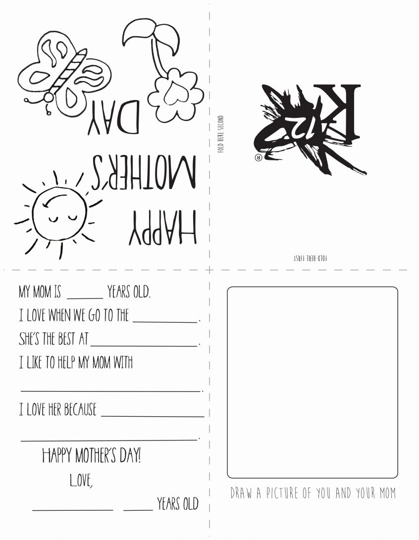 Best Coloring: Free Printable Mothers Day Cards Or Mother S With Regard To Mothers Day Card Templates