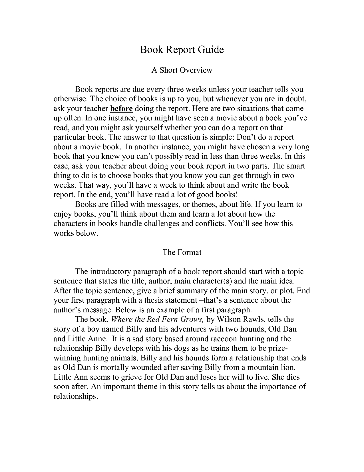 Best Photos Of Book Report Examples – College Book Report Within College Book Report Template
