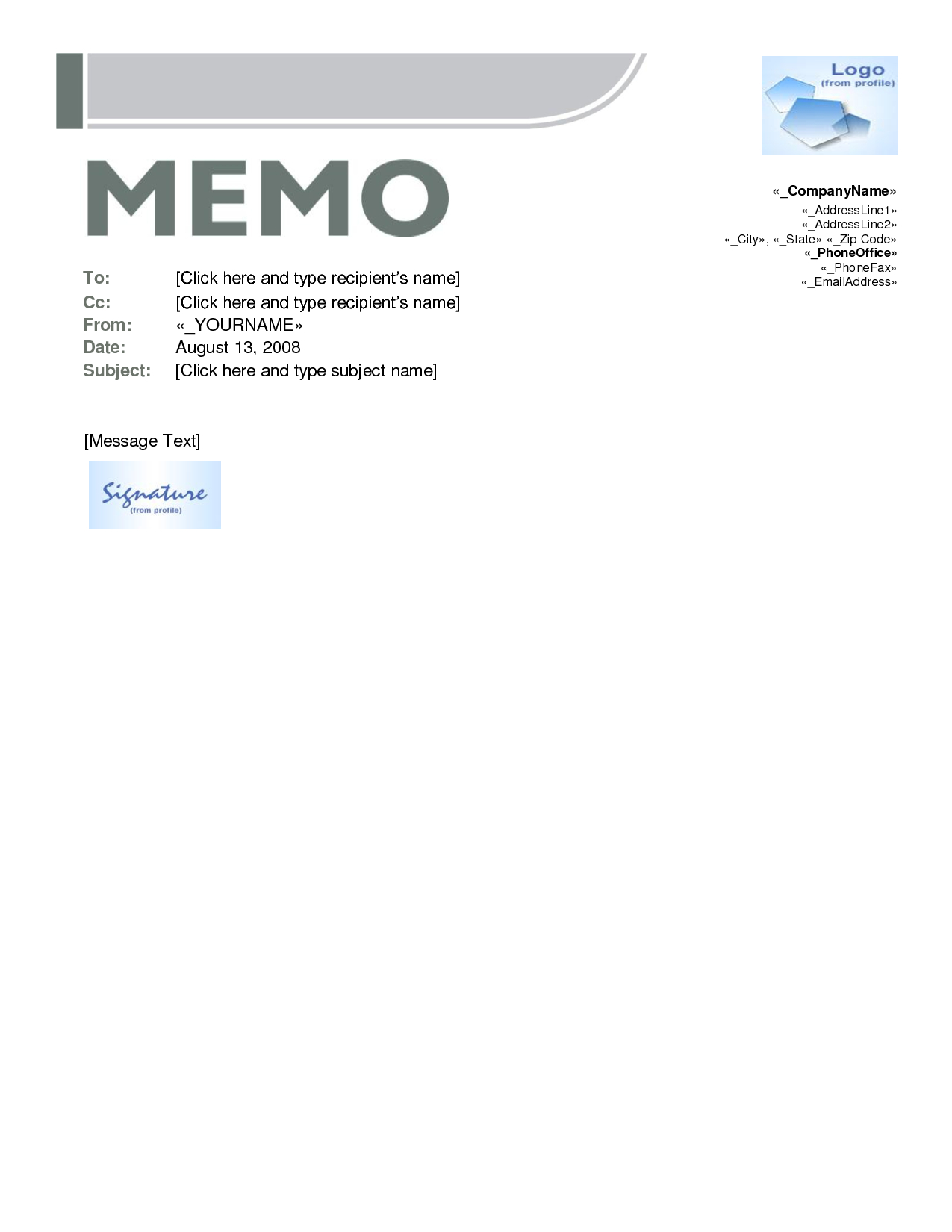 Best Photos Of Free Memo Templates Word Document – Microsoft Throughout Memo Template Word 2010