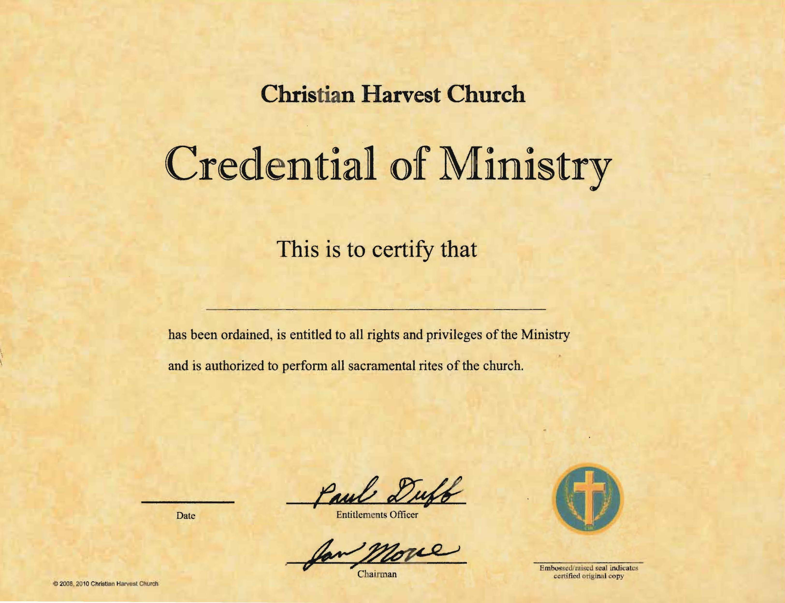 Best Photos Of Ordination Papers Template – Bishop With Certificate Of Ordination Template