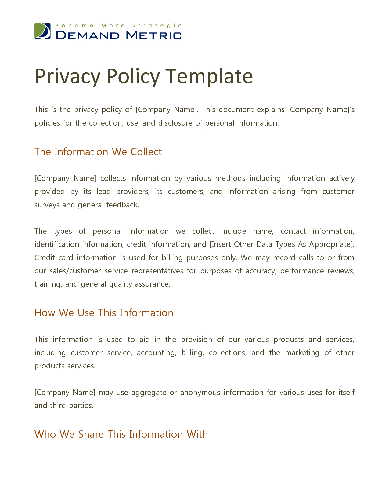 Best Photos Of Privacy Policy Template – Website Privacy For Credit Card Privacy Policy Template