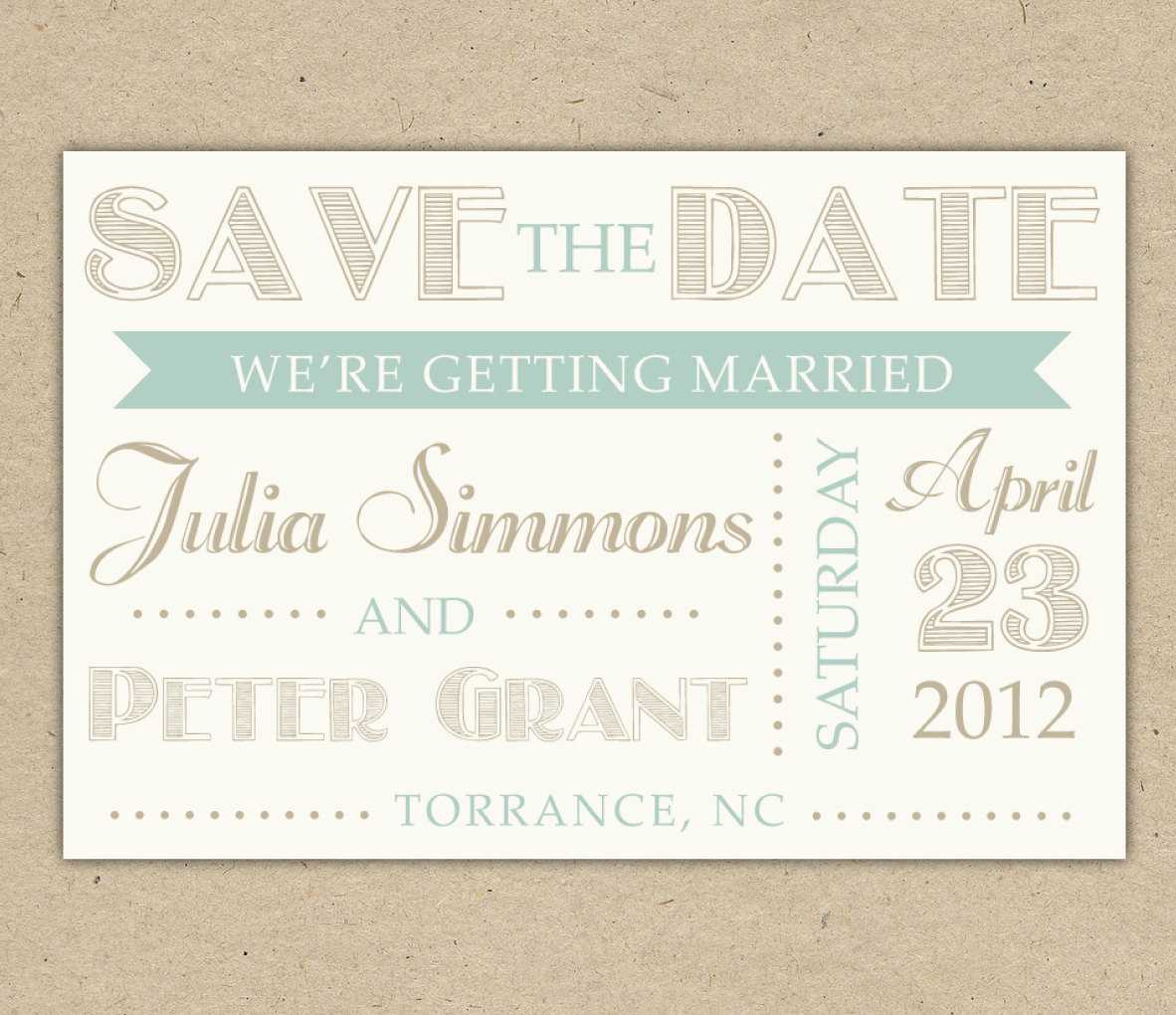 Best Photos Of Save The Date Templates For Word – Save The With Save The Date Template Word