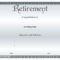 Best Solutions For Retirement Certificate Templates Of Your Within Retirement Certificate Template