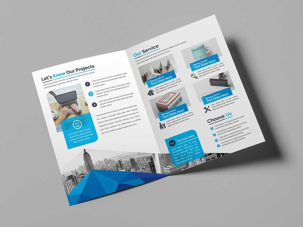Bi Fold Brochure Template Bifold Psd Free Download Canva A4 Pertaining To Illustrator Brochure Templates Free Download
