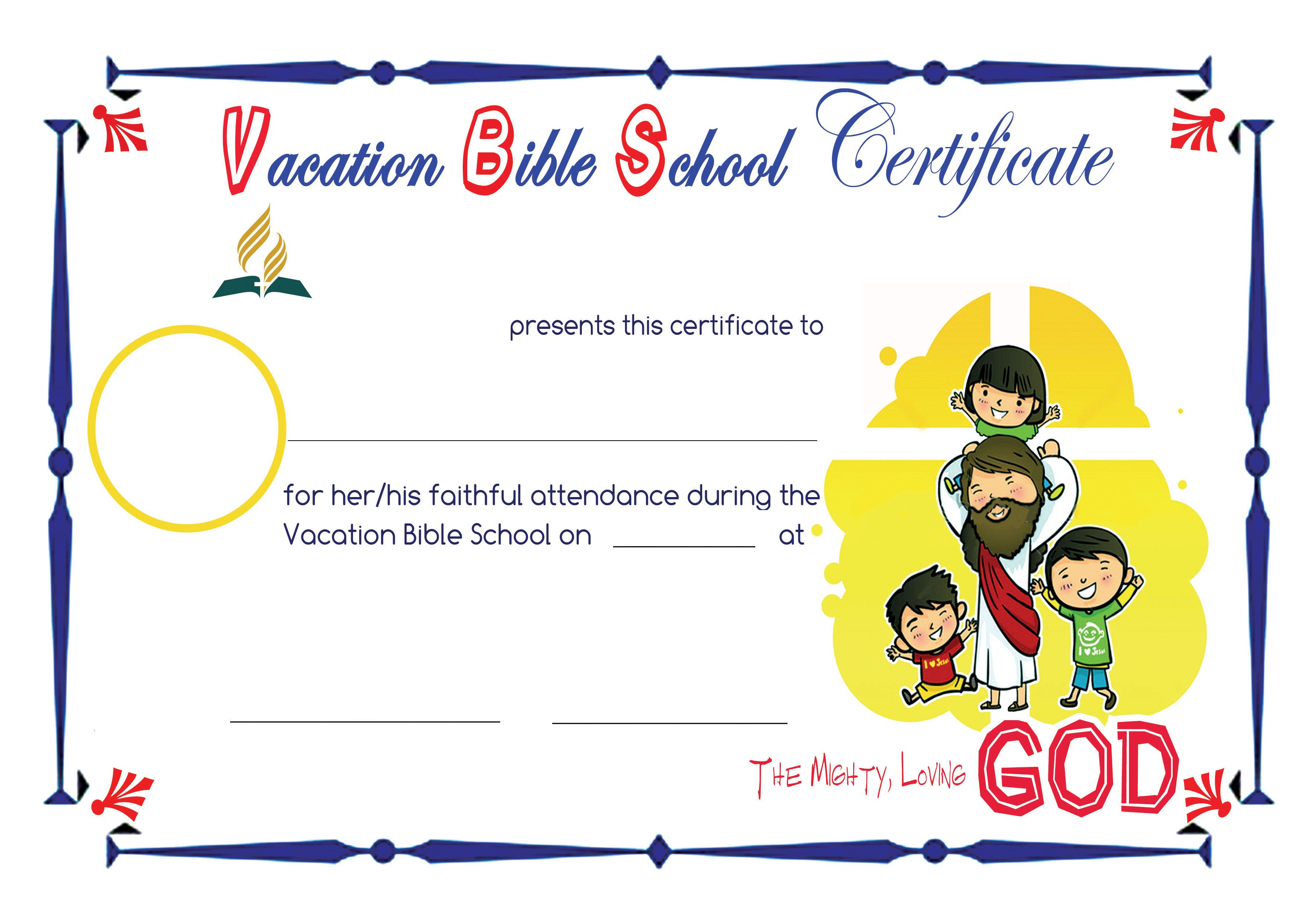 Bible School Certificates Pictures To Pin On Pinterest Intended For School Certificate Templates Free